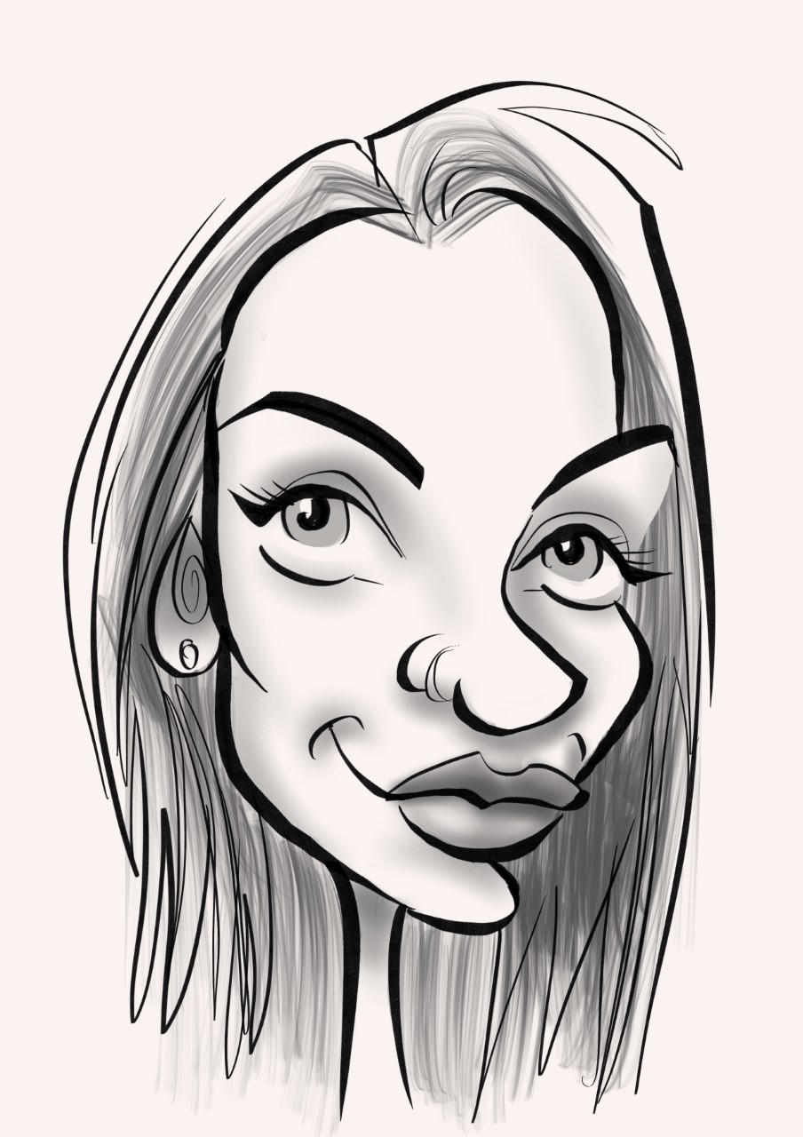 Caricature of The Pole Hub instructor Lily G